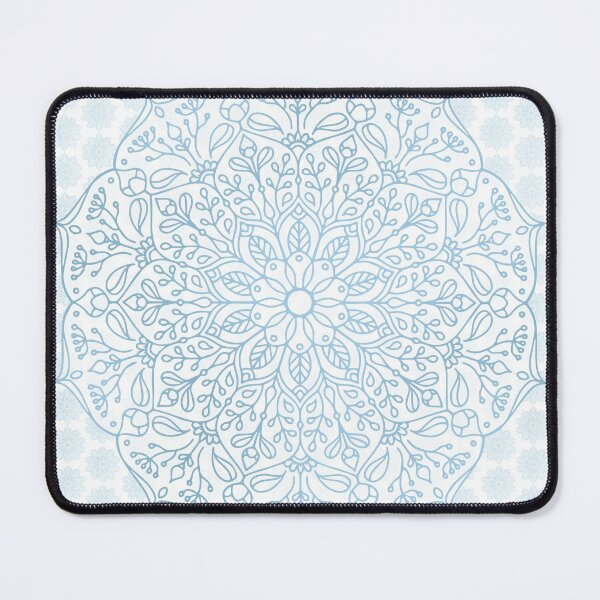 Item preview, Blue Delicate Nature Mandala designed and sold by Kelly Dietrich Mandala & Fractal Art.