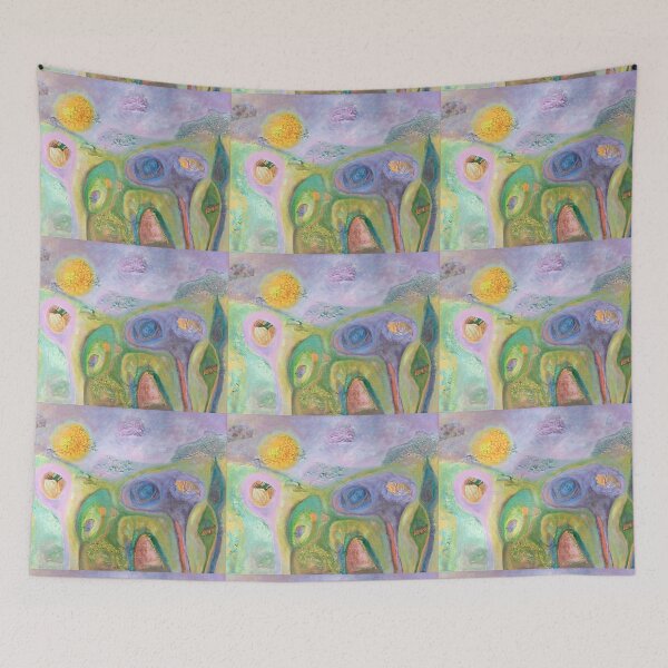 Item preview, Evening Sun, abstract mixed media, designed and sold by Claire Cooper-Walsh.