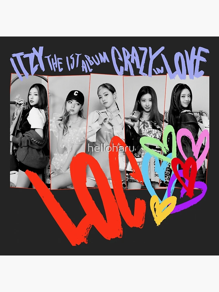 ITZY CRAZY IN LOVE Album Cover Art Board Print for Sale by helloharu