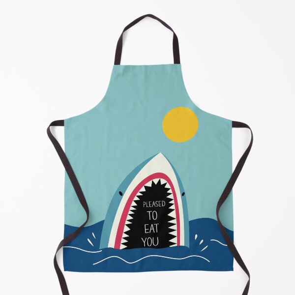 Item preview, Pleased To Eat You | Funny Shark Greetings designed and sold by DAFIN.