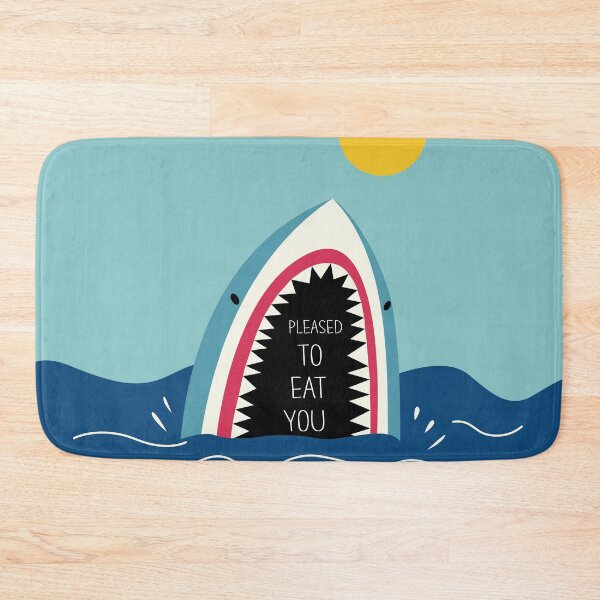 Item preview, Pleased To Eat You | Funny Shark Greetings designed and sold by DAFIN.