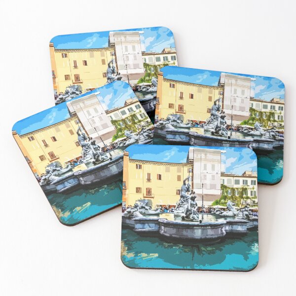 Item preview, Piazza Navona Fountain Square, Rome Italy - A Captivating Oasis of Baroque Splendor designed and sold by Anuchartl.
