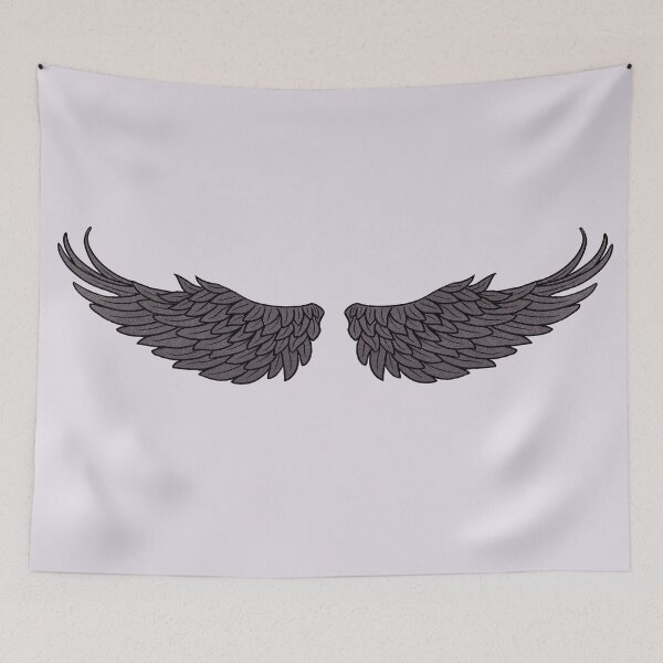 Item preview, Black angel wings designed and sold by TheLykosApparel.