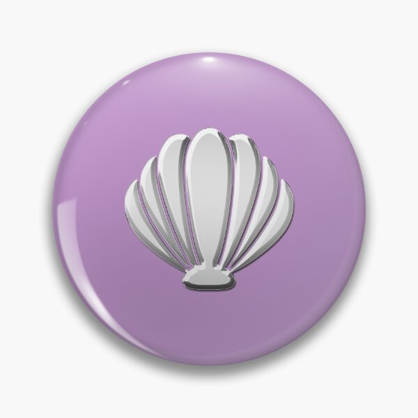 Item preview, Mermaid Shell Chrome Metallic  designed and sold by PrettyPage.