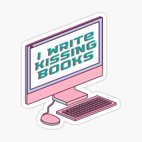 Artikel-Vorschau von Ich schreibe Kussbücher, Desktop-Computer, designt und verkauft von WhipsAndKisses.