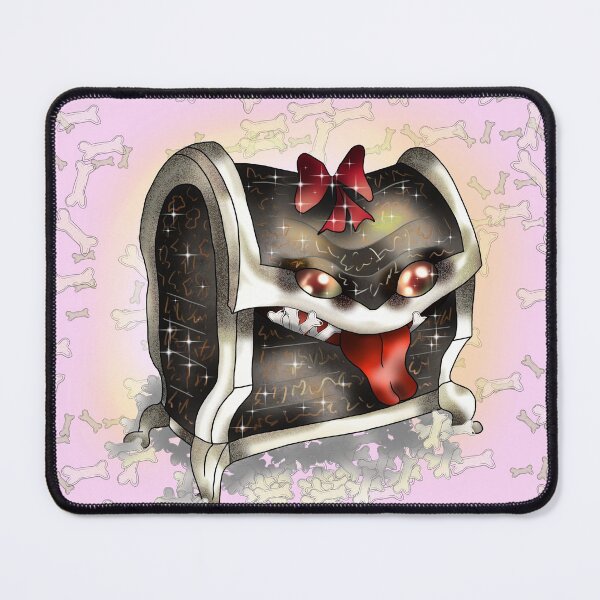 Item preview, cute magical mimic chest surrounded by bones designed and sold by CuisineCat.