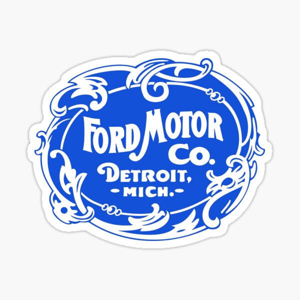 Vintage 1970s Ford Motor Company Decal Bumper Sticker Prism Prismatic 