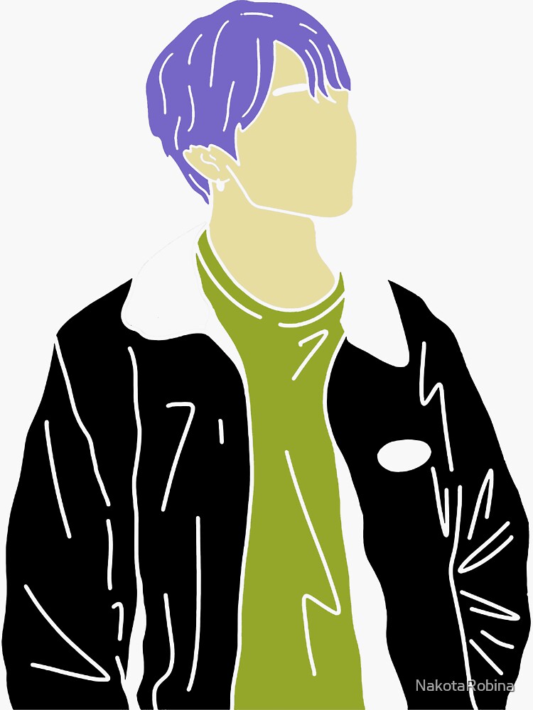 "Kpop outline" Sticker for Sale by NakotaRobina | Redbubble