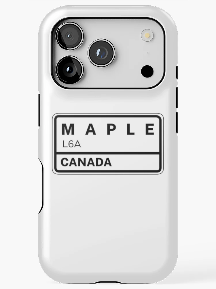 Thumbnail 1 of 4, iPhone Case, Maple L6A Zip Code designed and sold by Rajadrone.