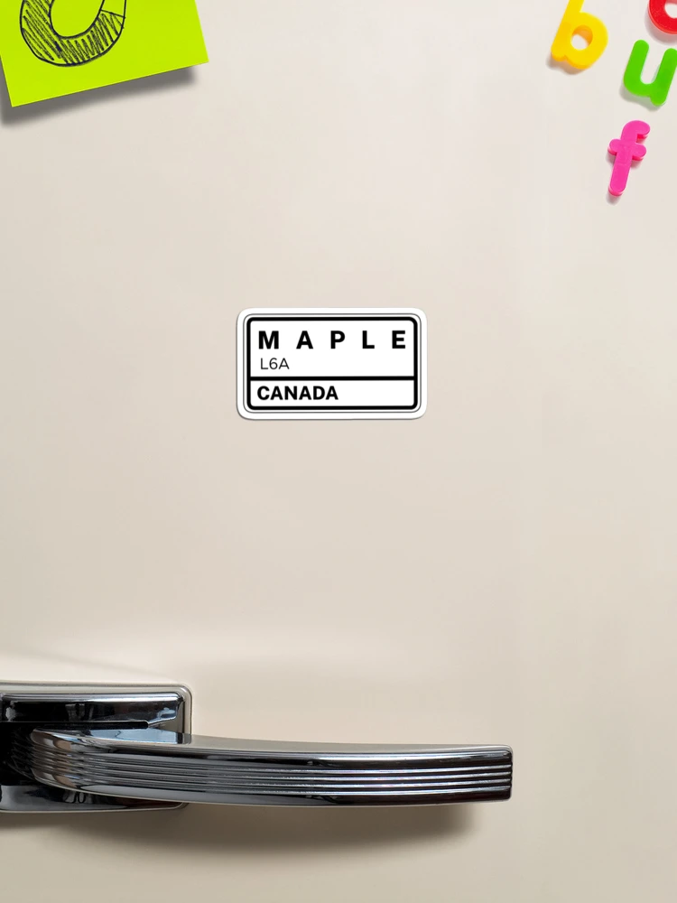 Thumbnail 1 of 3, Magnet, Maple L6A Zip Code designed and sold by Rajadrone.