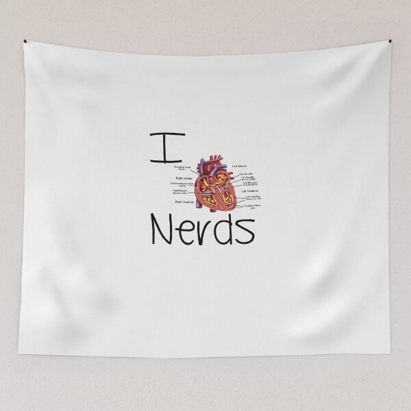 Artikelvorschau, Ich liebe Nerds, lustiges Wissenschafts-T-Shirt entworfen und verkauft von AgriLogo.