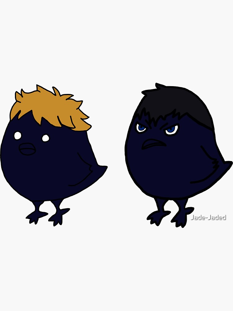 Haikyuu Hinata And Kageyama Crows Sticker For Sale By Jade Jaded Redbubble 6379