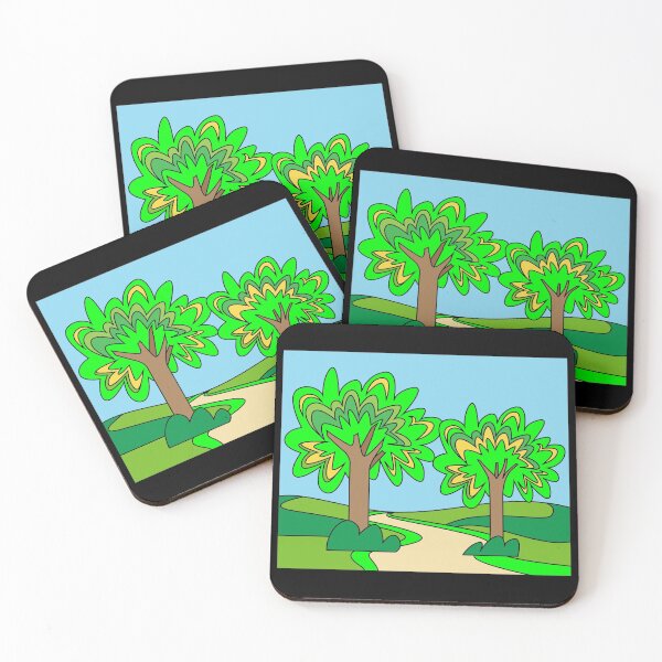 Item preview, Retro Trees Spring Autumn Season designed and sold by flofin.