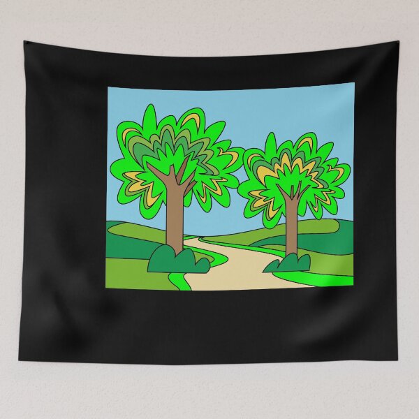Item preview, Retro Trees Spring Autumn Season designed and sold by flofin.
