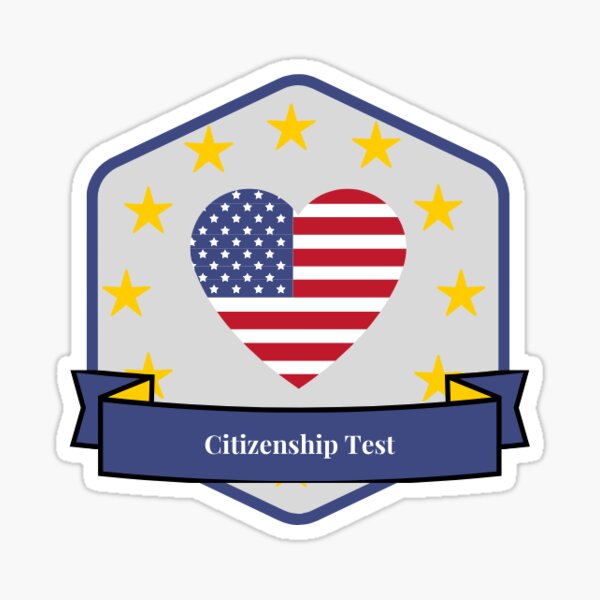 Citizenship Test Sticker