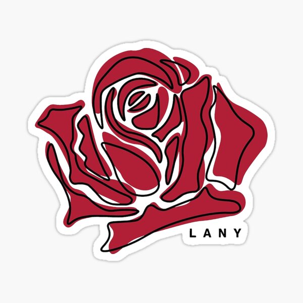 red flower Sticker