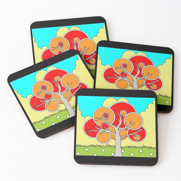 Item preview, Retro Trees Spring Autumn Season designed and sold by flofin.
