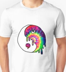 Drippy Trippy Tie Dye Yin Yang Unisex T-Shirt