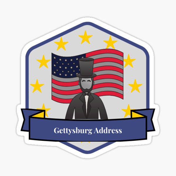 Gettysburg Address Sticker