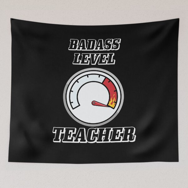 Item preview, Badass Teacher Maximum Cool, Funny School Graphic designed and sold by GO SHIRT-TEE.
