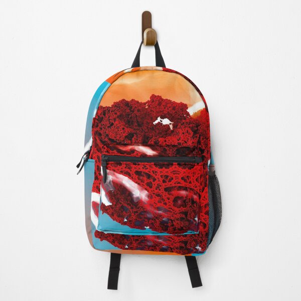 Item preview, fractal print of porous red stone in fog designed and sold by mauscraft.