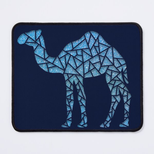 Item preview, Matching Geometric desert inspired, navy blue and aqua geometric camel with hues from the Red Sea. designed and sold by CreatEVEdesign.