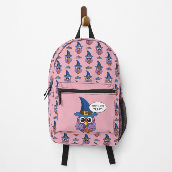 Item preview, Cartoon Wizard Owl - Trick or Treat designed and sold by BirdAtWork.