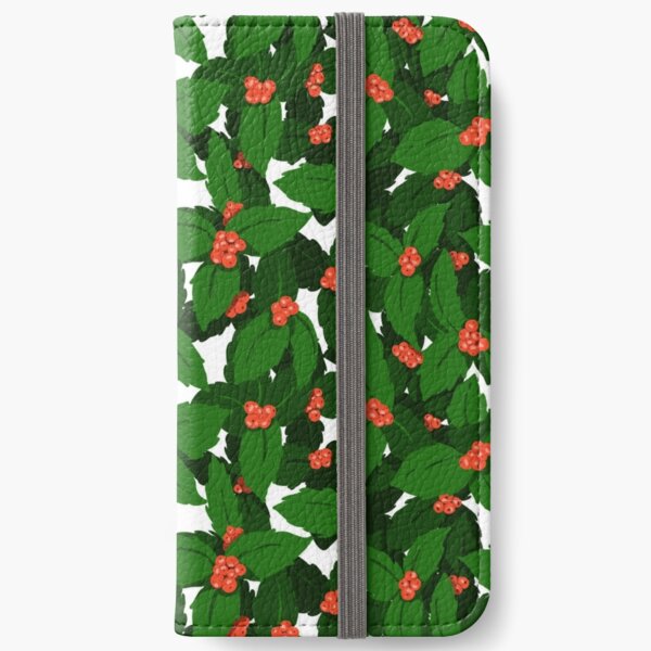 Holly Pattern iPhone Wallet