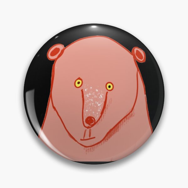 Item preview, Mesmerizing Funny Pink Bear Face on the prowl  designed and sold by Paxbear Tees.