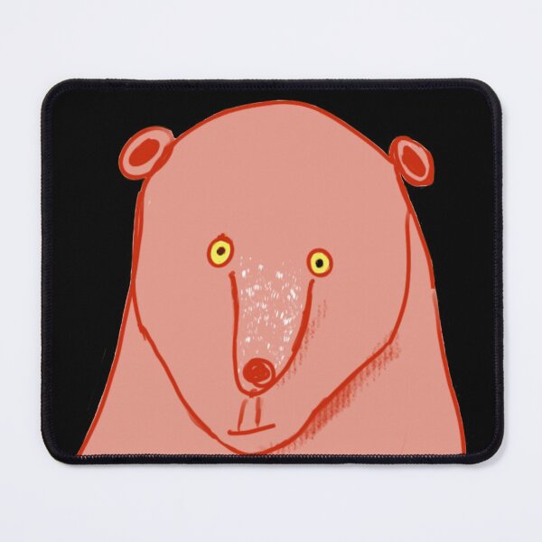 Item preview, Mesmerizing Funny Pink Bear Face on the prowl  designed and sold by Paxbear Tees.