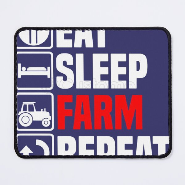 Item preview, EAT SLEEP FARM REPEAT designed and sold by Marakstore.