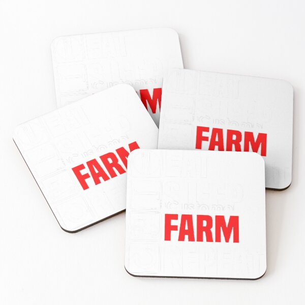 Item preview, EAT SLEEP FARM REPEAT designed and sold by Marakstore.