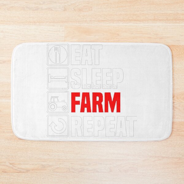 Item preview, EAT SLEEP FARM REPEAT designed and sold by Marakstore.