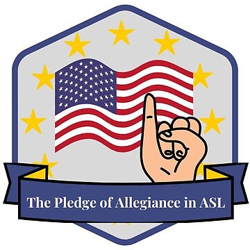Artwork thumbnail, The Pledge of Allegiance in ASL by US History