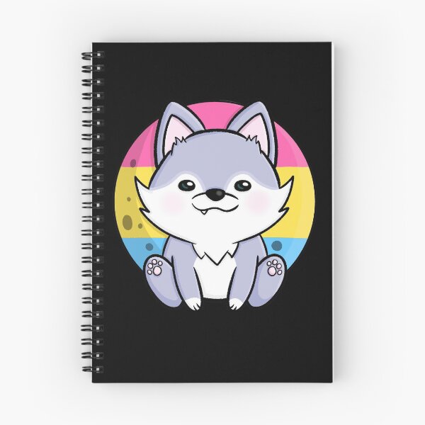 Item preview, Cute wolf dog pansexual pan flag banner LGBTQ designed and sold by Nyn4.