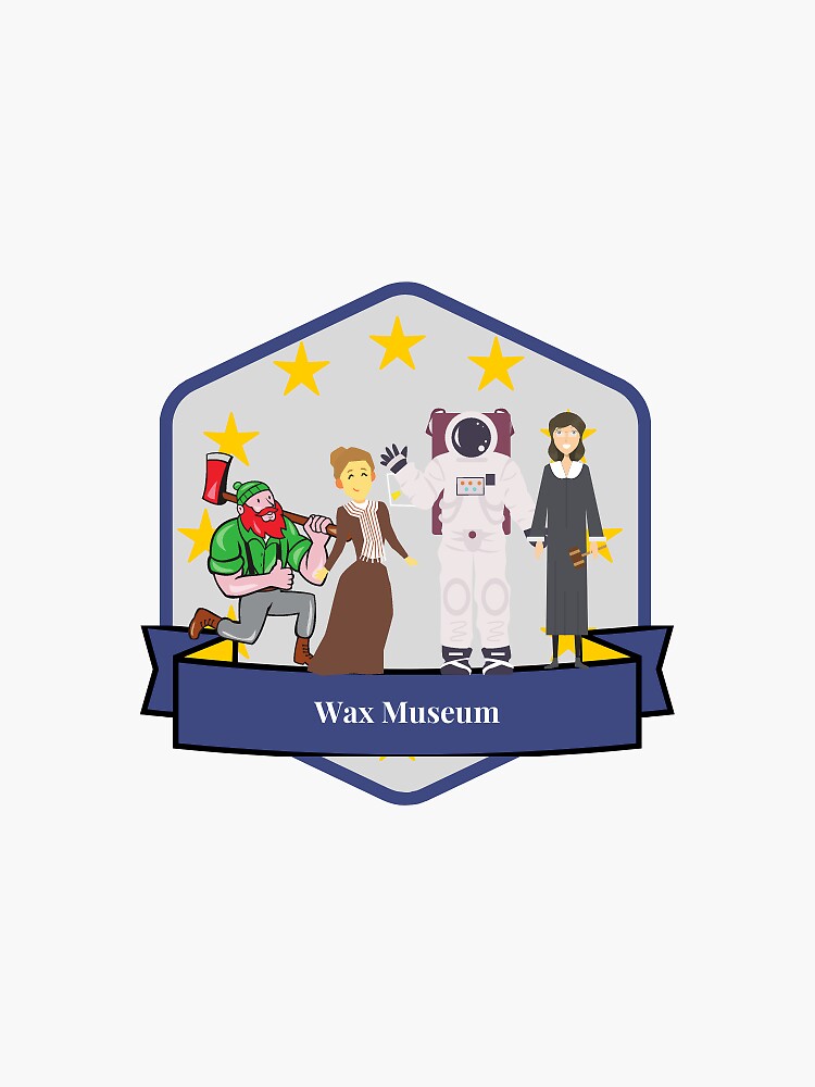 Thumbnail 3 of 3, Sticker, Wax Museum designed and sold by alixbryant.