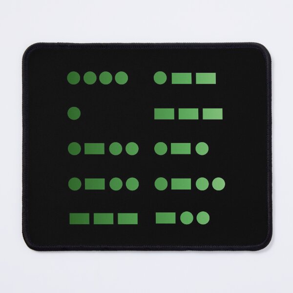 Item preview, Hello World - Morse Code in Green Gradient designed and sold by skykarrot.