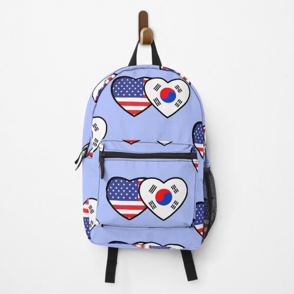 Item preview, American-Korean heart shape flag, Am-Ko flag together, Korean culture, South Korea flag, Proud American Korean designed and sold by InspiresME.