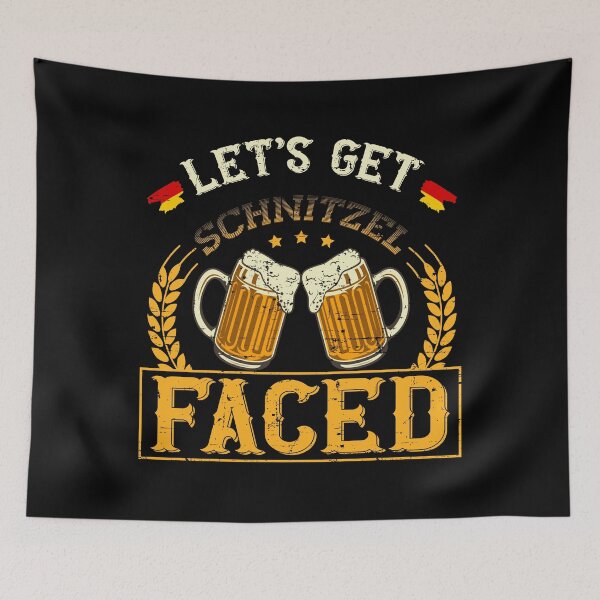 Item preview, Let's Get Schnitzel Faced Oktoberfest German - Funny German Flag designed and sold by Memes-for-all.