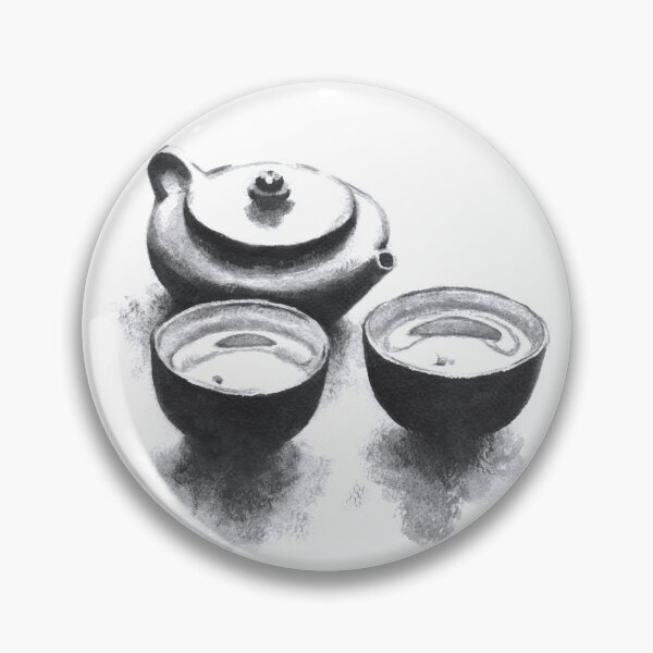 Item preview, Tea Artwork Watercolor Painting - Zen, Kanji Art - Japanese Aesthetic - Chinese Japanese Poster - Asian Style - Oriental Aesthetics designed and sold by ArtProvocation.