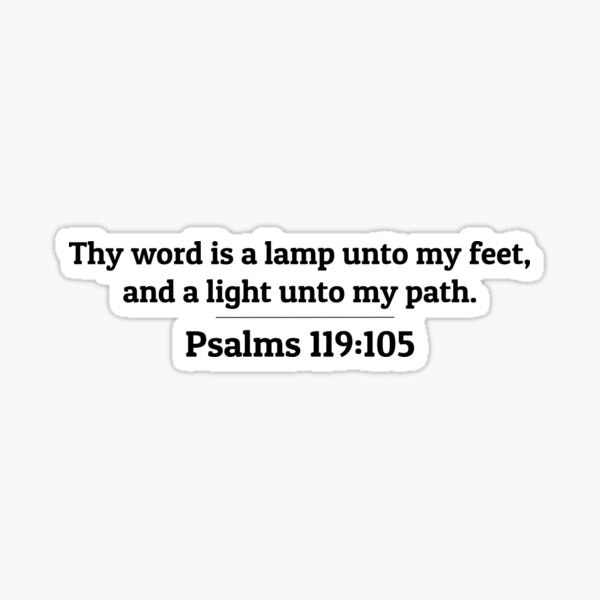 Item preview, Psalms 119:105 - KJV designed and sold by Optimism4U.
