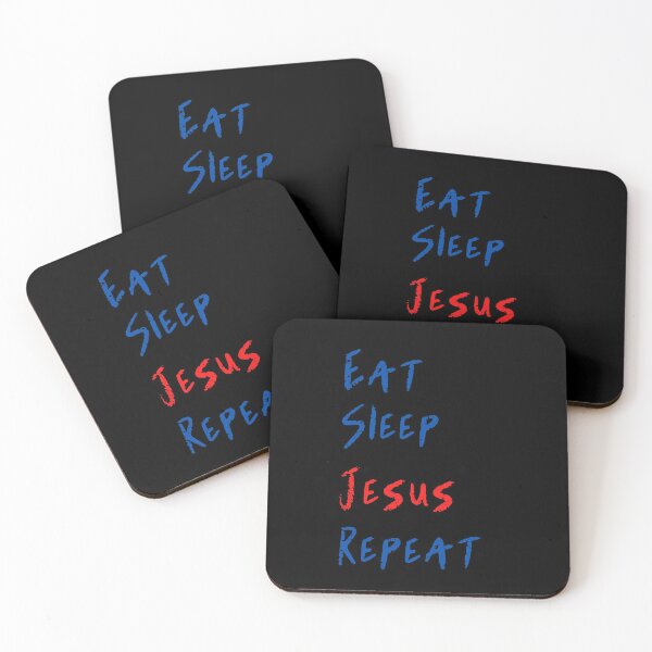 Artikelvorschau, Eat Sleep Jesus Repeat Christian gift design entworfen und verkauft von Sheepherder120.