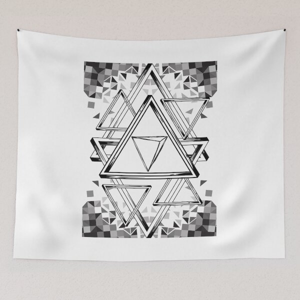 Item preview, Geometric composition entitled Triangle - Abstract arts, geometric designs and graphic constructions designed and sold by AdvanceDesign.