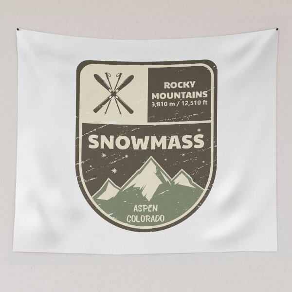 Item preview, Snowmass Aspen Rocky Mountains Colorado designed and sold by KrisSidDesigns.
