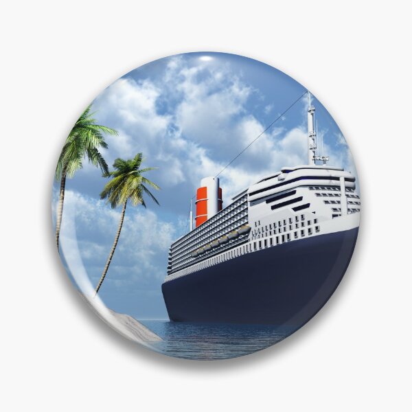 Item preview, Cruise ship and deserted island with palm trees designed and sold by MIRO3D.