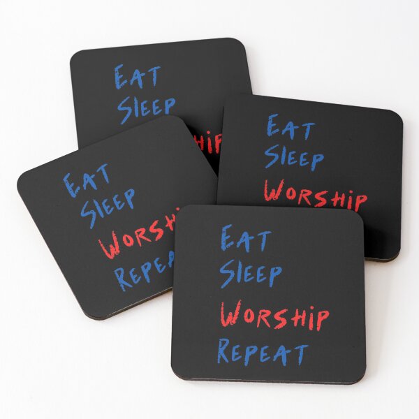 Artikelvorschau, Eat Sleep Worship Repeat Christian gift design entworfen und verkauft von Sheepherder120.