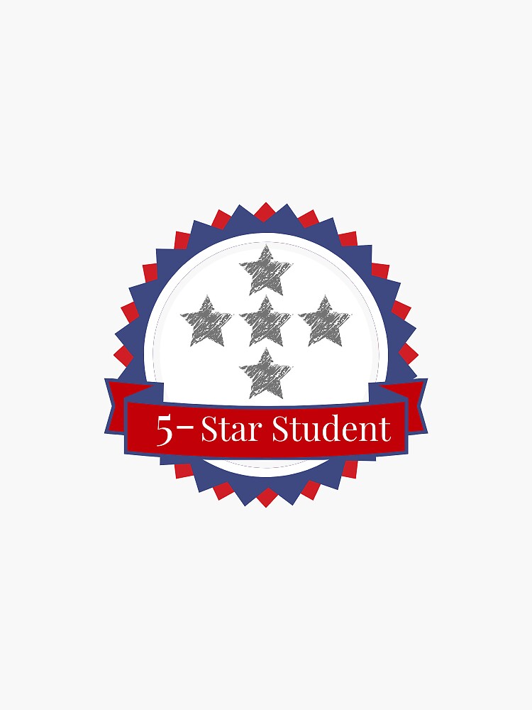 Thumbnail 3 of 3, Sticker, 5-Star Student designed and sold by alixbryant.