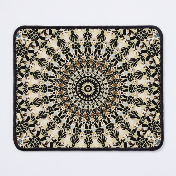 Item preview, Black and Gold Filigree Mandala designed and sold by Kelly Dietrich Mandala & Fractal Art.