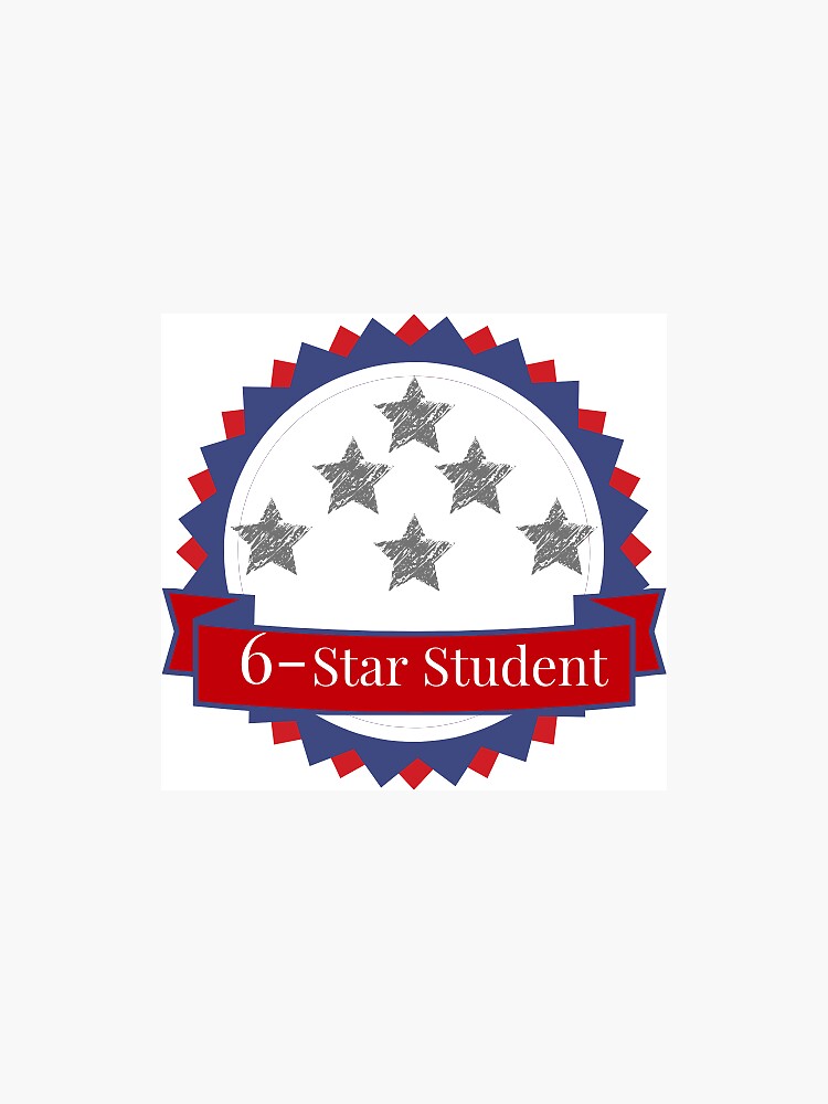 Thumbnail 3 of 3, Magnet, 6-Star Student designed and sold by alixbryant.