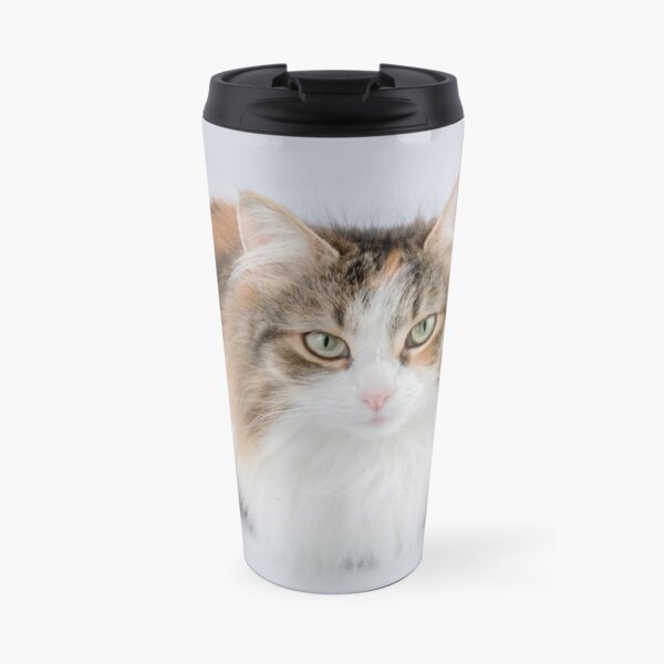 Long Hair tortoiseshell cat Travel Mug